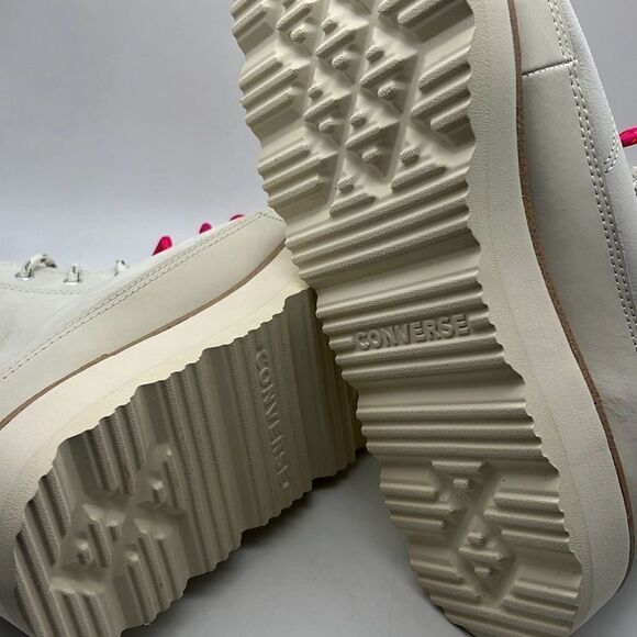 Converse Chuck Taylor Crafted Boot Hi Egret/Ivory/Pink 173212C M 8.5 | W 10- NWB - Picture 10 of 13